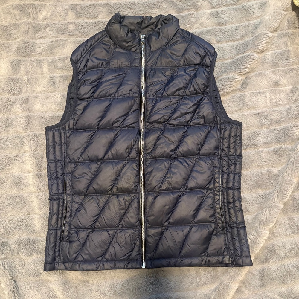Lightweight Quilted Puffer Vest - Navy